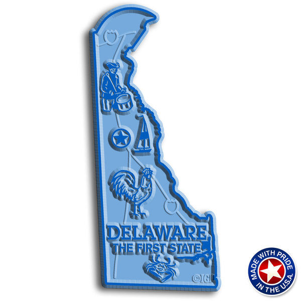 Delaware Map Magnet