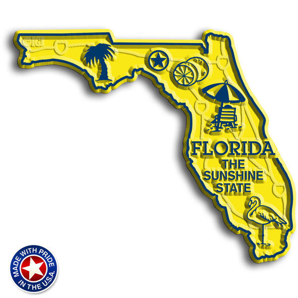 Florida Map Magnet