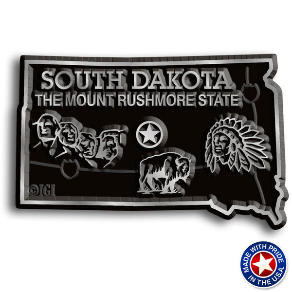 South Dakota Map Magnet